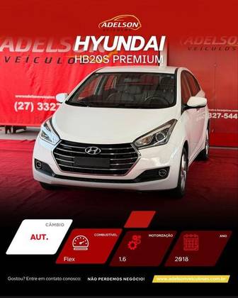 HYUNDAI HB20S 1.6 5 ANOS 16V FLEX 4P AUTOMÁTICO HYUNDAI HB20S 1.6 5 ANOS 16V FLEX 4P AUTOMÁTICO